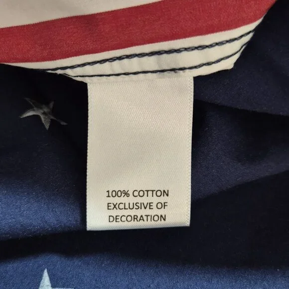 Daniel Cremieux Men's Shirt Size XXL Blue Label Stars & Stripes Button Up (56) - Picture 9 of 10